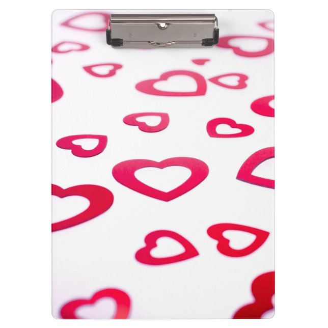Red hearts clipboard (Front)