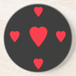Red Hearts Coaster