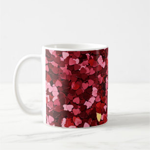 Red Hearts Coffee Mug