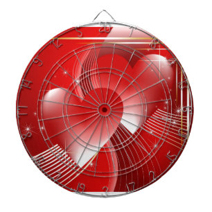 Red Hearts Dartboard