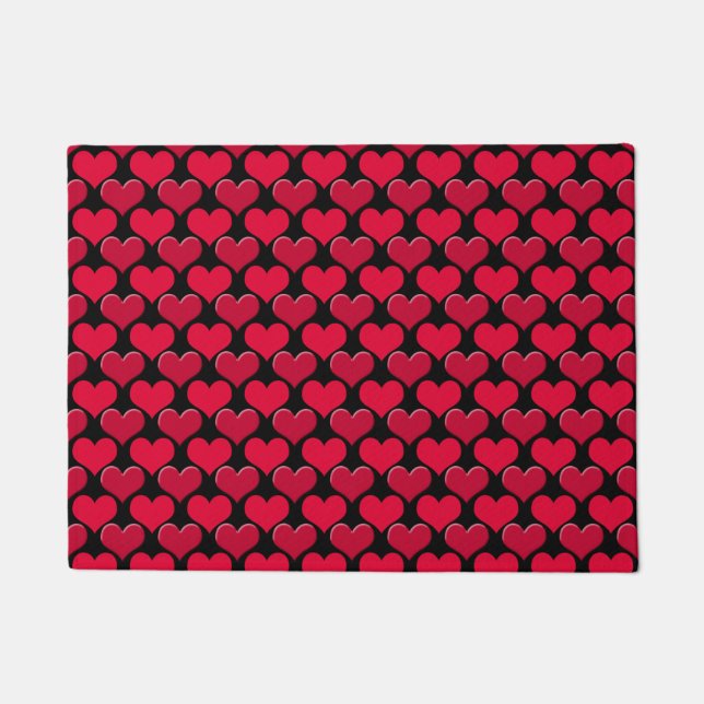 Red Hearts Doormat (Front)