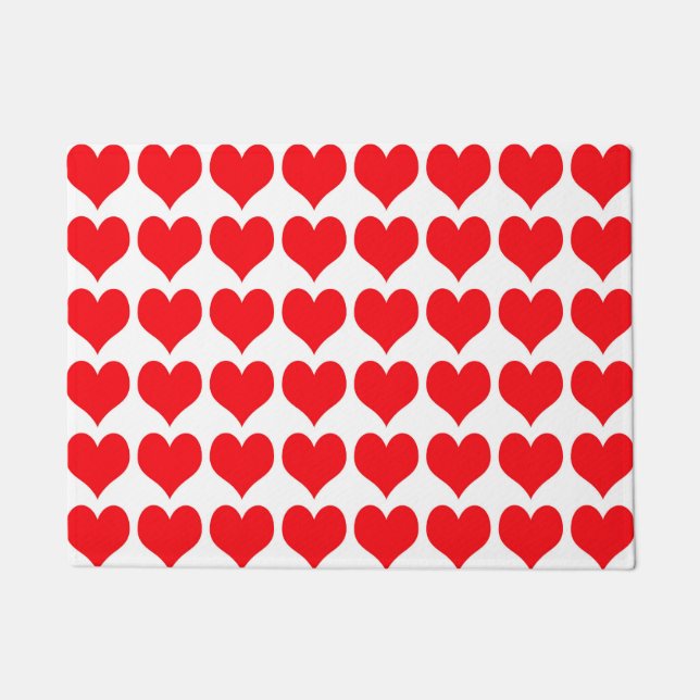 Red Hearts Doormat (Front)
