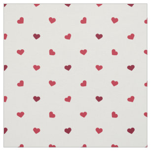 Red Hearts Fabric