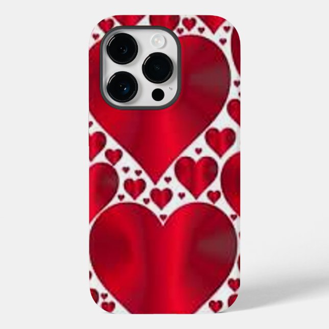 RED HEARTS FOR VALENTINE'S DAY Case-Mate iPhone CASE (Back)