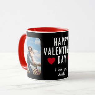 Red Hearts Happy Valentine's Day Boyfriend 2 Photo Mug