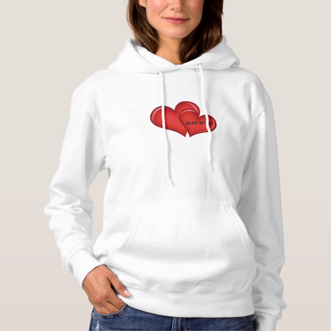 Red Hearts Hoodie (Front)