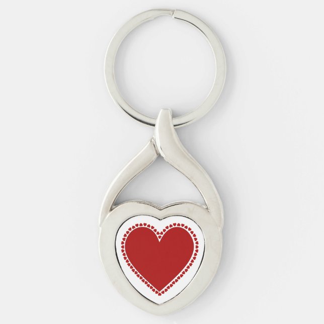 Red Hearts Key Ring (Front)