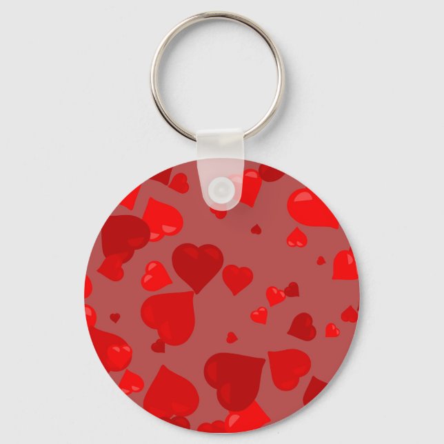 Red Hearts Key Ring (Front)
