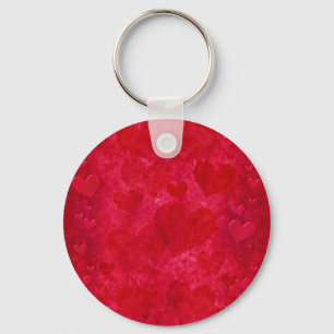 Red Hearts Keychain