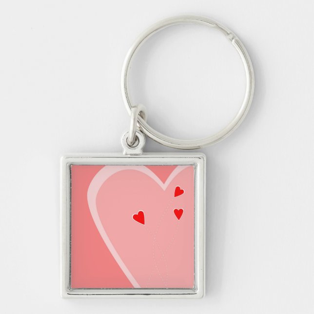 Red Hearts Keychain (Front)