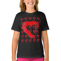 Red Hearts Kids T-Shirt