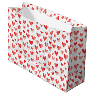 Red Hearts Large Gift Bag