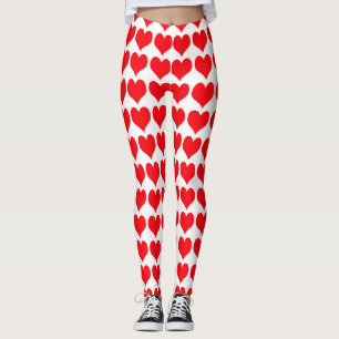 Red Hearts Leggings