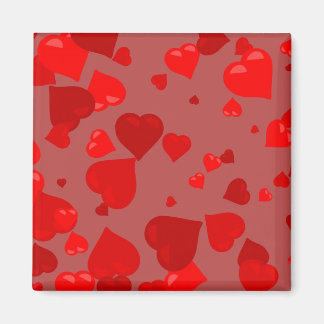 Red Hearts Magnet