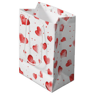 Red Hearts Medium Gift Bag