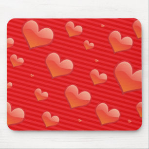 Red Hearts Mousepad