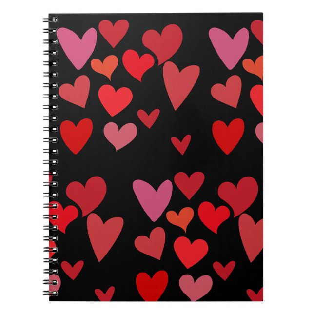 Red Hearts Notebook (Front)