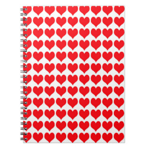 Red Hearts Notebook