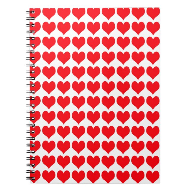 Red Hearts Notebook (Front)