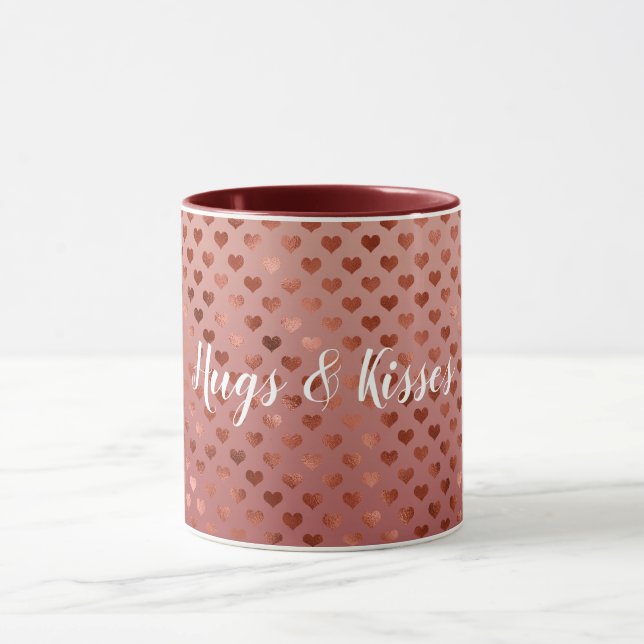 Red Hearts Ombre  Mug (Center)