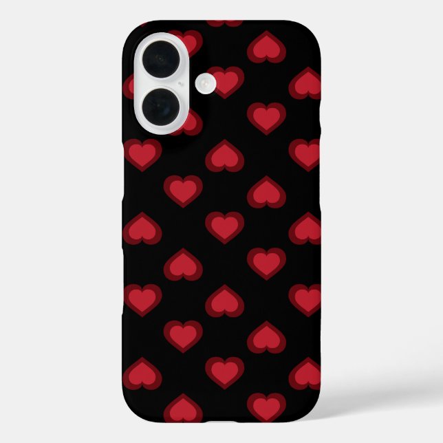 Red Hearts Pattern  Case-Mate iPhone Case (Back)