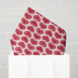 Red Hearts Pattern – Christmas & Valentine’s Day D Tissue Paper