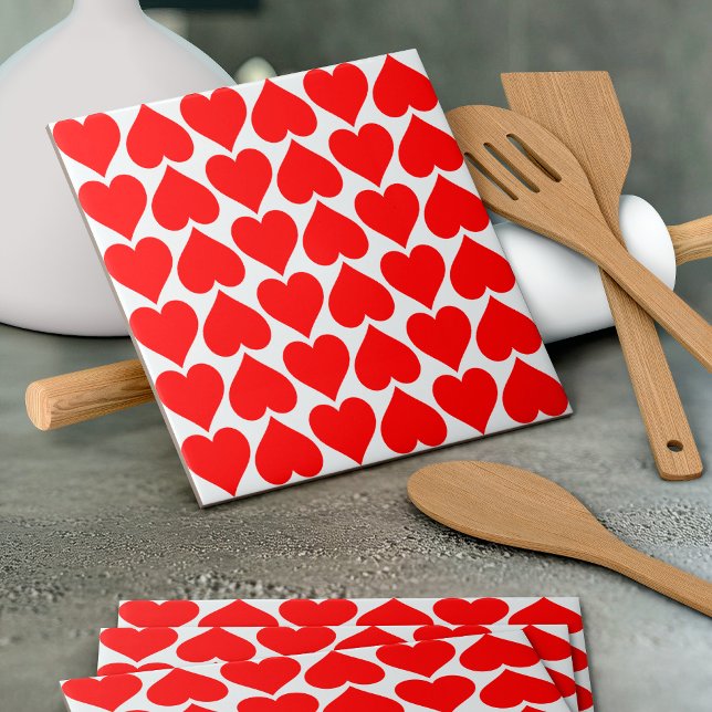 Red Hearts Pattern, Romantic, Love Tile (Creator Uploaded)
