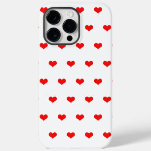 Red Hearts Patterns Valentine's Day Cute Gift 2023 Case-Mate iPhone 14 Pro Max Case