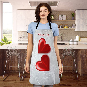 Red Hearts Personalised Apron