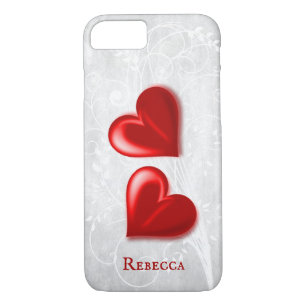 Red Hearts Personalised iPhone 8/7 Case