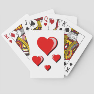 Red Hearts Playing Cards