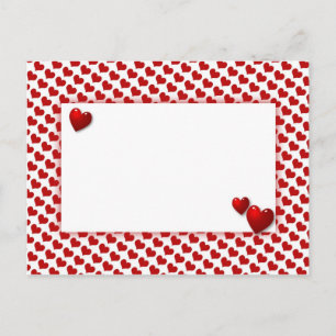Red Hearts Postcard