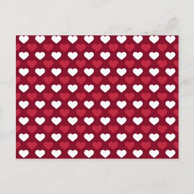 Red Hearts Postcard (Front)