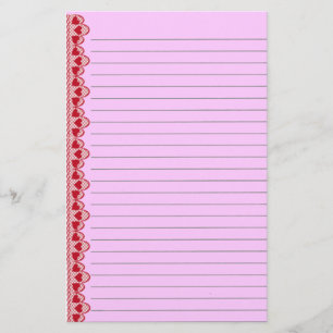 Red Hearts Stationery