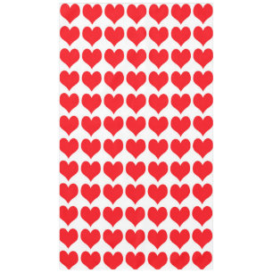Red Hearts Tablecloth