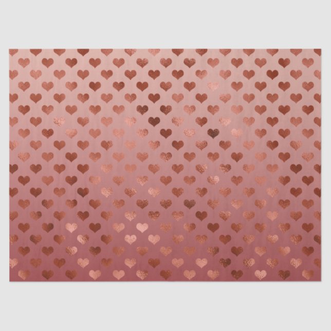 Red Hearts   Tissue Paper (Front)