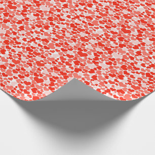 Red Hearts Valentine’s Day Pink Love Holiday Wrapping Paper