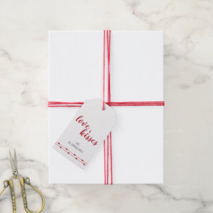 Red Hearts Valentine's Day Gift Tags