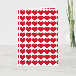Red Hearts ~ Valentines Day Holiday Card