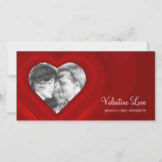 Red Hearts Valentine's Day Holiday Card