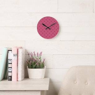 Red Hearts Wall Clock