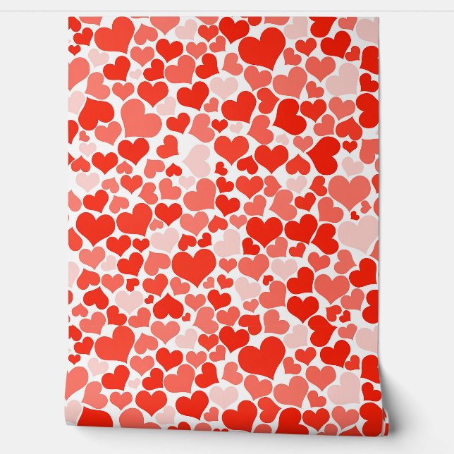 Red Hearts Wallpaper (Unrolling)