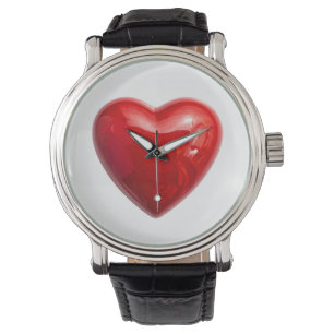 Red hearts watch