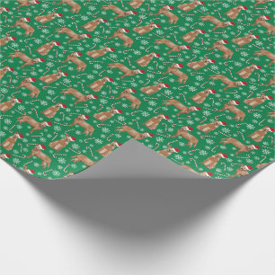 Red Heeler Christmas Cattle Dog Wrapping Paper