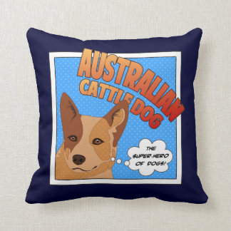 Red Heeler Super Hero Cushion