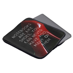 Red Heels Notebooks are like shoes Laptop Sleeve