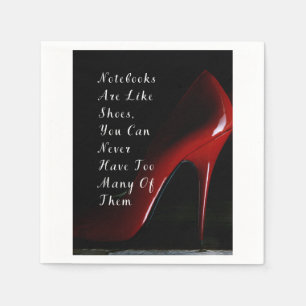Red Heels Notebooks are like shoes paper napkins
