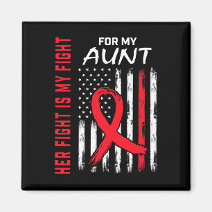 Red Her Fight Aunt Heart Disease Awareness Usa Fla Magnet