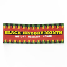 Red Heritage Banner - Black History Month