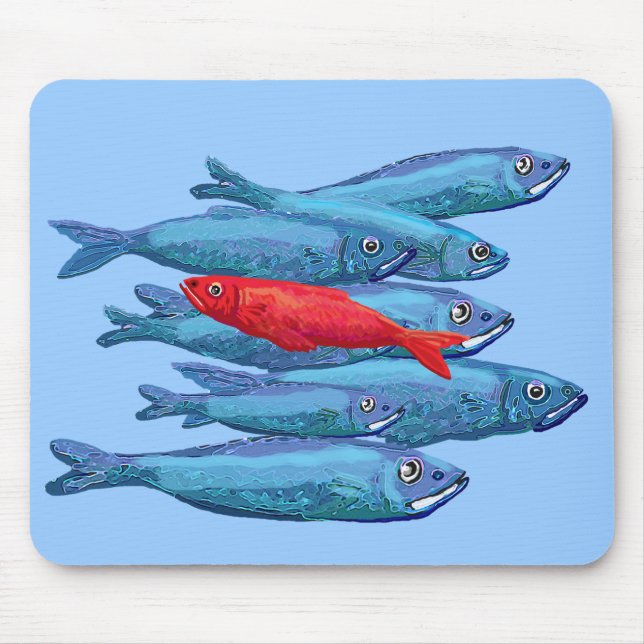 Red Herring Mouse Mat (Front)